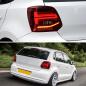 Preview: Voll LED Rückleuchten für VW Polo 6R 6C 2011-2017 Rot in OLED Technik