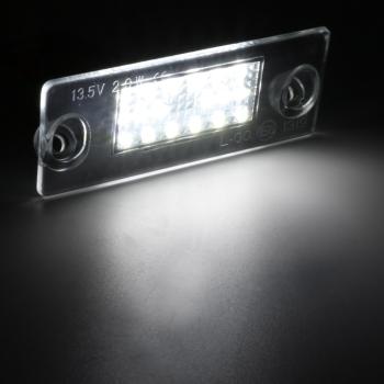 TOP Led Kennzeichenbeleuchtung Audi A4 B5 95-99 Xenon Weiß abgewinkelt