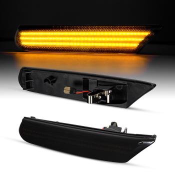 LED Seitenblinker Schwarz Kompatibel für Porsche 911 996 + Boxster 986 97-05