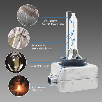 D1S 6000K XENON BRENNER für Birnen Lampen Frontscheinwerfer