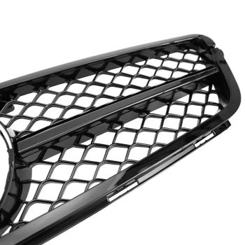 Grill Sport Kühlergrill passend für Mercedes W204 C204 Coupe Glanz Schwarz