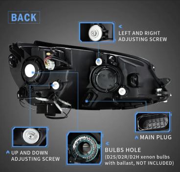 LED DRL SCHEINWERFER für VW Golf 7 Limousine 13-17 Plug and Play