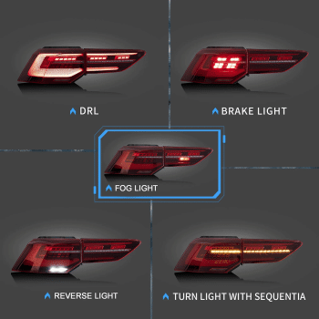 Voll LED Rückleuchten für VW Golf 8  2019 - 2022 Rot Red mit dynamischen Blinker