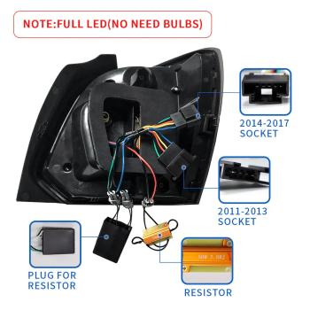 Voll LED Rückleuchten für VW Polo 6R 6C 2011-2017 Rot in OLED Technik