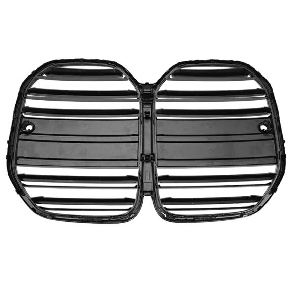 Sport GRILL Kühlergrill Schwarz Glanz für FÜR BMW 4ER G22 G23 DOPPELSTEG Glanz