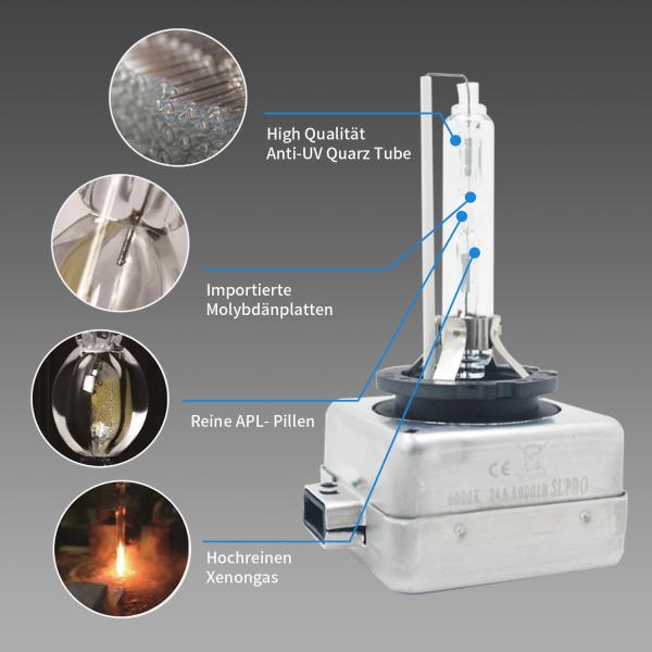 D1S 6000K XENON BRENNER für Birnen Lampen Frontscheinwerfer