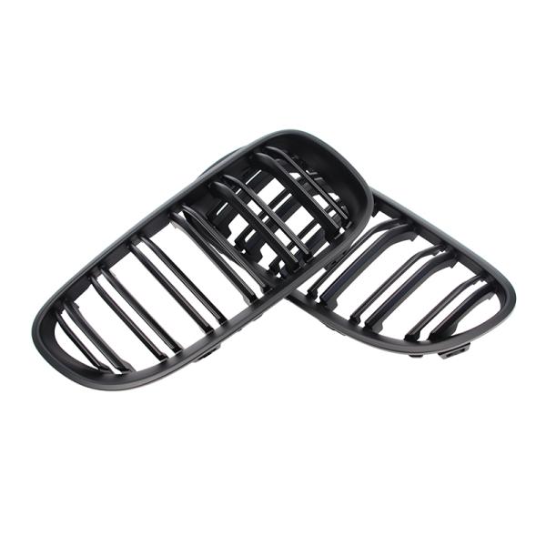 LLCTOOLS Sport Kühlergrill Doppelsteg Glanz für BMW 3er E92 E93 10-13