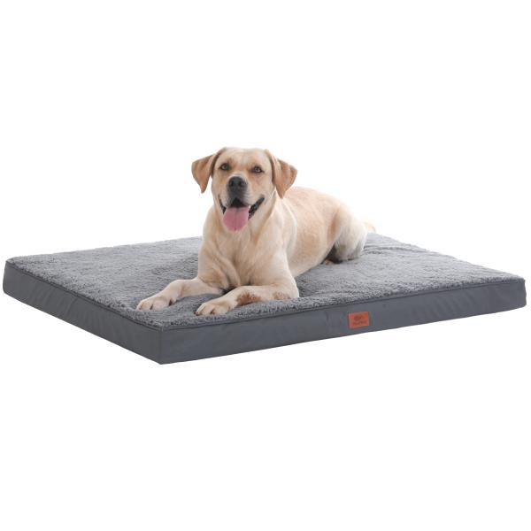 orthopädisches Hundebett kleine mittlere und große Hunde - Hundekissen flauschig Hundematte waschbar Hundematratze Katzen (76 * 51 * 8 cm)