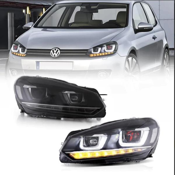 LED SCHEINWERFER für VW Golf 6 Limo und Kombi 2008-2013 Plug and Play