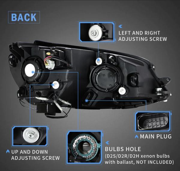 LED DRL SCHEINWERFER für VW Golf 7 Limousine 13-17 Plug and Play