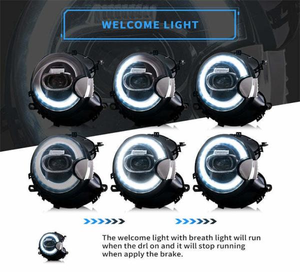 VOLL LED-Scheinwerfer für BMW Mini Cooper R55 R56 R57 R58 R59 2007-2013