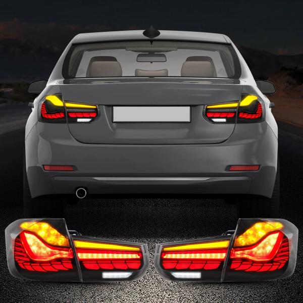 Voll LED Rückleuchten für BMW 3er F30 F35 F80 2011 - 2019 Smoke in OLED Technik