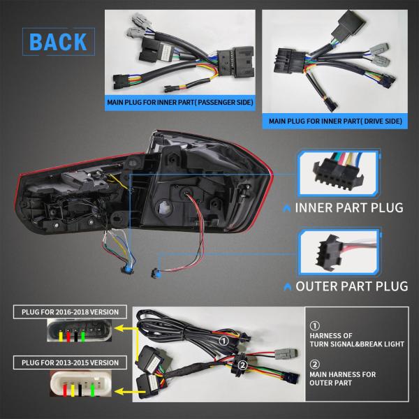 Voll LED Rückleuchten für BMW 3er F30 F35 F80 2011 - 2019 Rot in OLED Technik