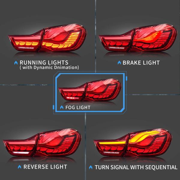 Voll LED Rückleuchten für BMW F32 F33 F36 F82 Bj. 2013-2021 rot OLED Technik