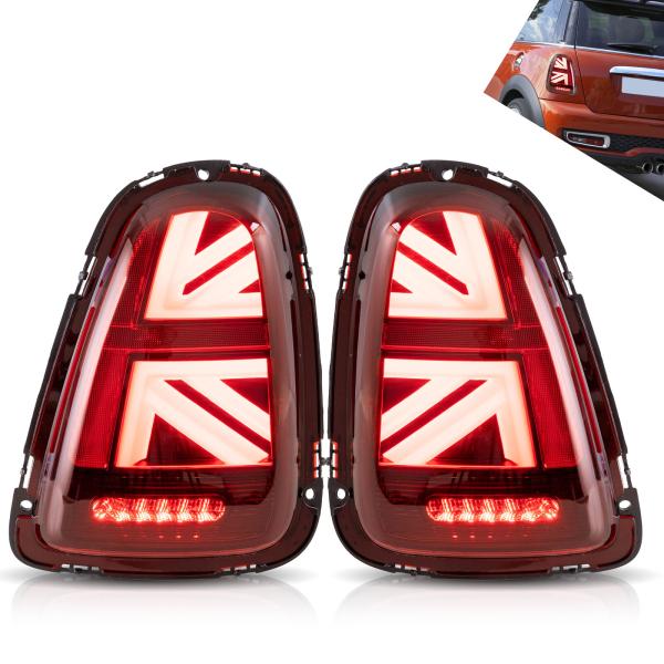 Voll LED Rückleuchten für Mini Cooper R56 R57 R58 R59 2007-2013 Rot