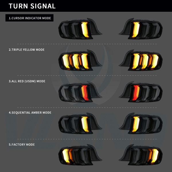 Voll LED Rückleuchten für Ford Mustang 2015 - 2020 Smoke in OLED Technik smoke