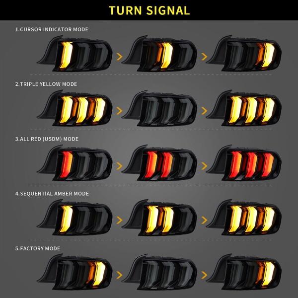 Voll LED Rückleuchten für Ford Mustang 2015 - 2020 Smoke in OLED Technik smoke